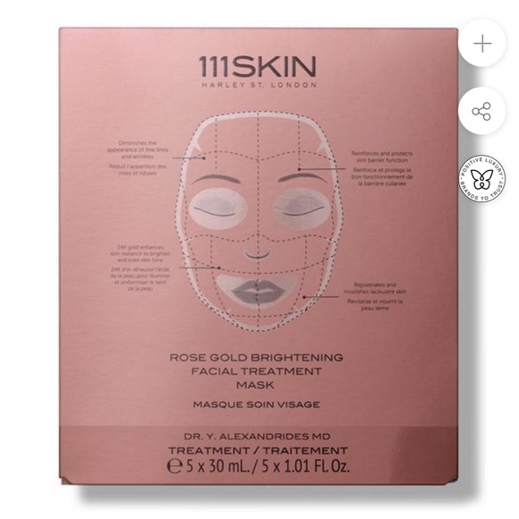 111 Skin Rose Gold Brightening Facial Mask - Picture 2 of 4